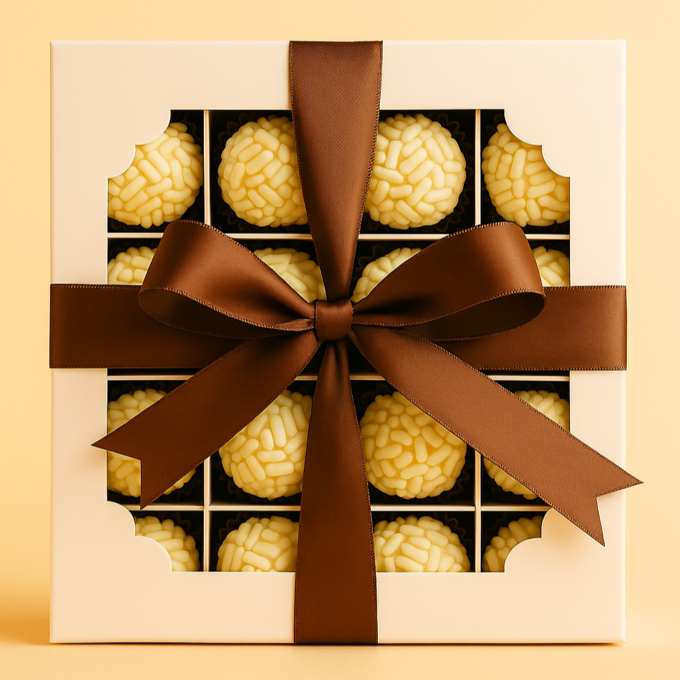 White Chocolate Brigadeiro Box - 16 units